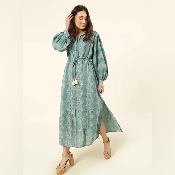 omika Dresses & Skirts - NWT long sleeve embroidered dress